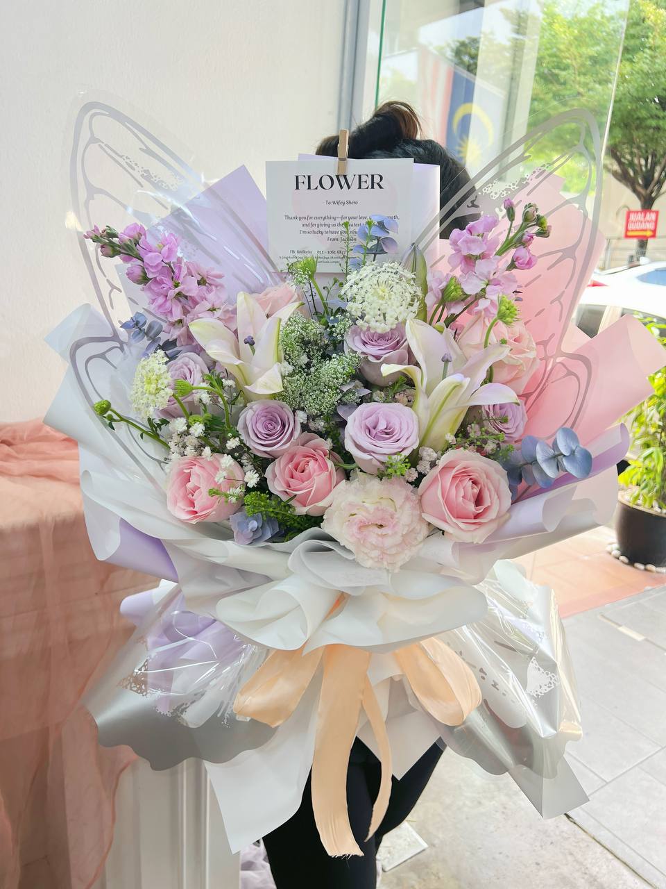蝴蝶款式生日花束 - 马来西亚吉隆坡花店