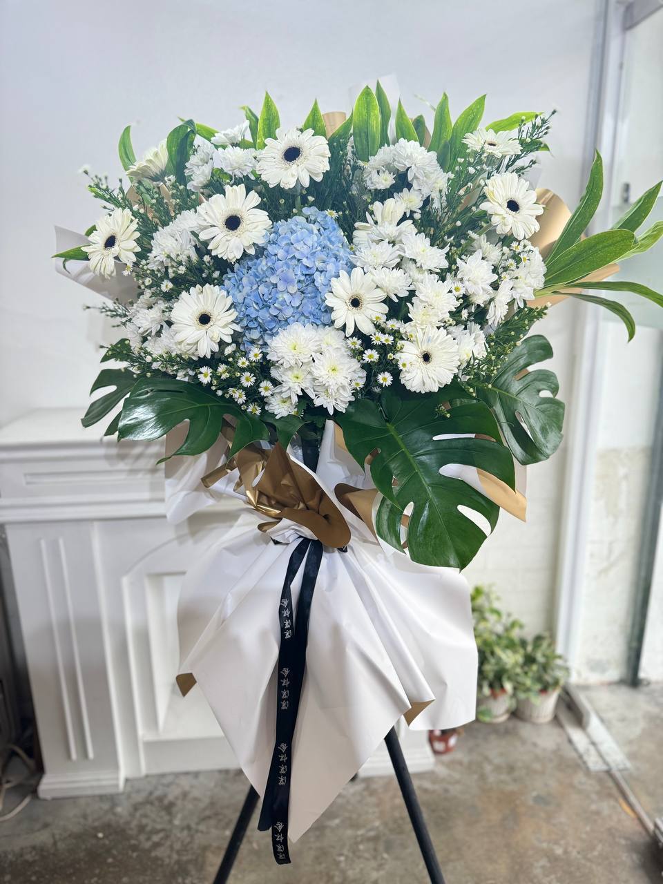 Condolences Flower Stand - Cheras Sympathy Delivery Services