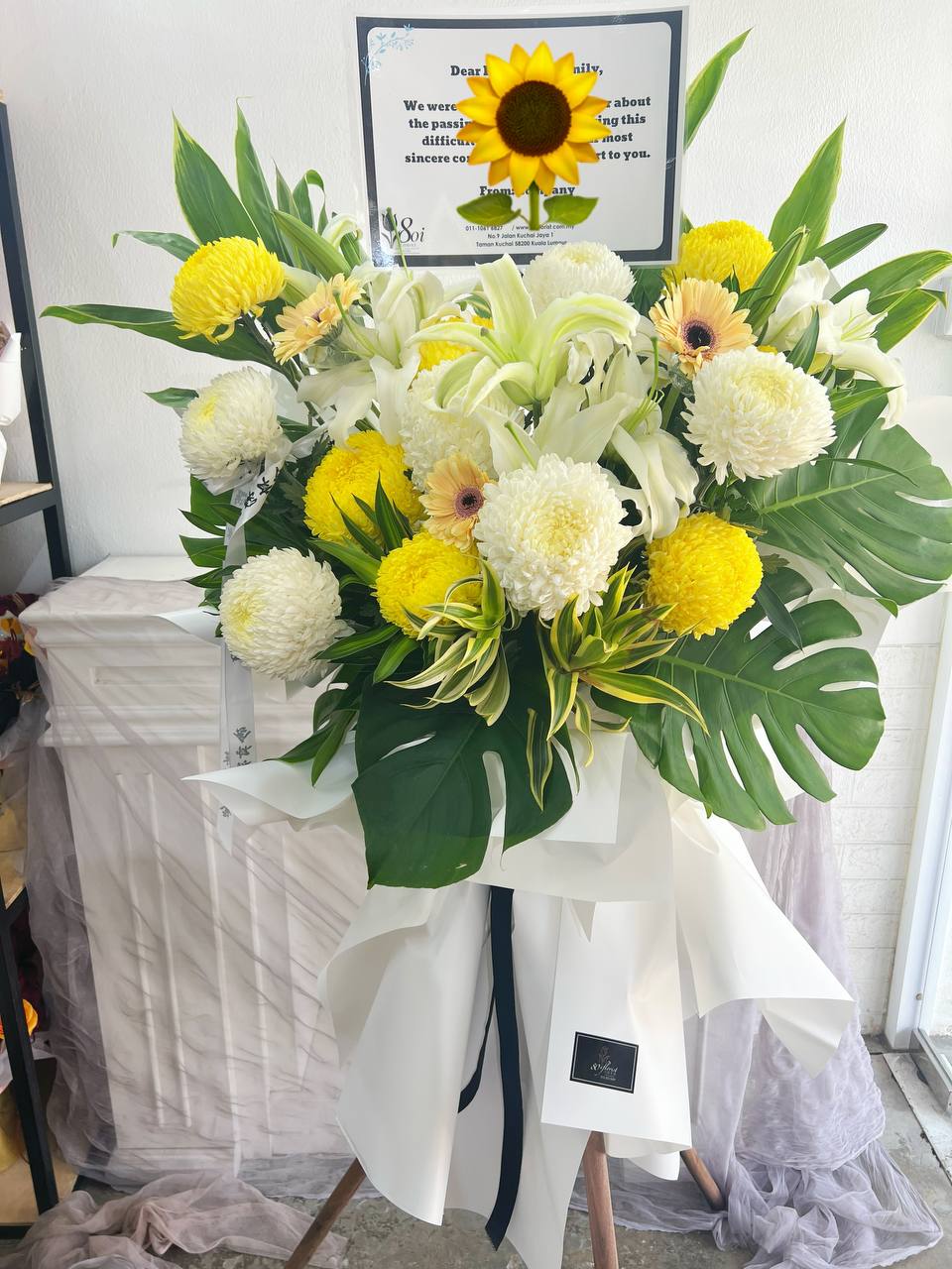 KL Nirvana Condolences Flower Stand 吉隆坡往生花篮