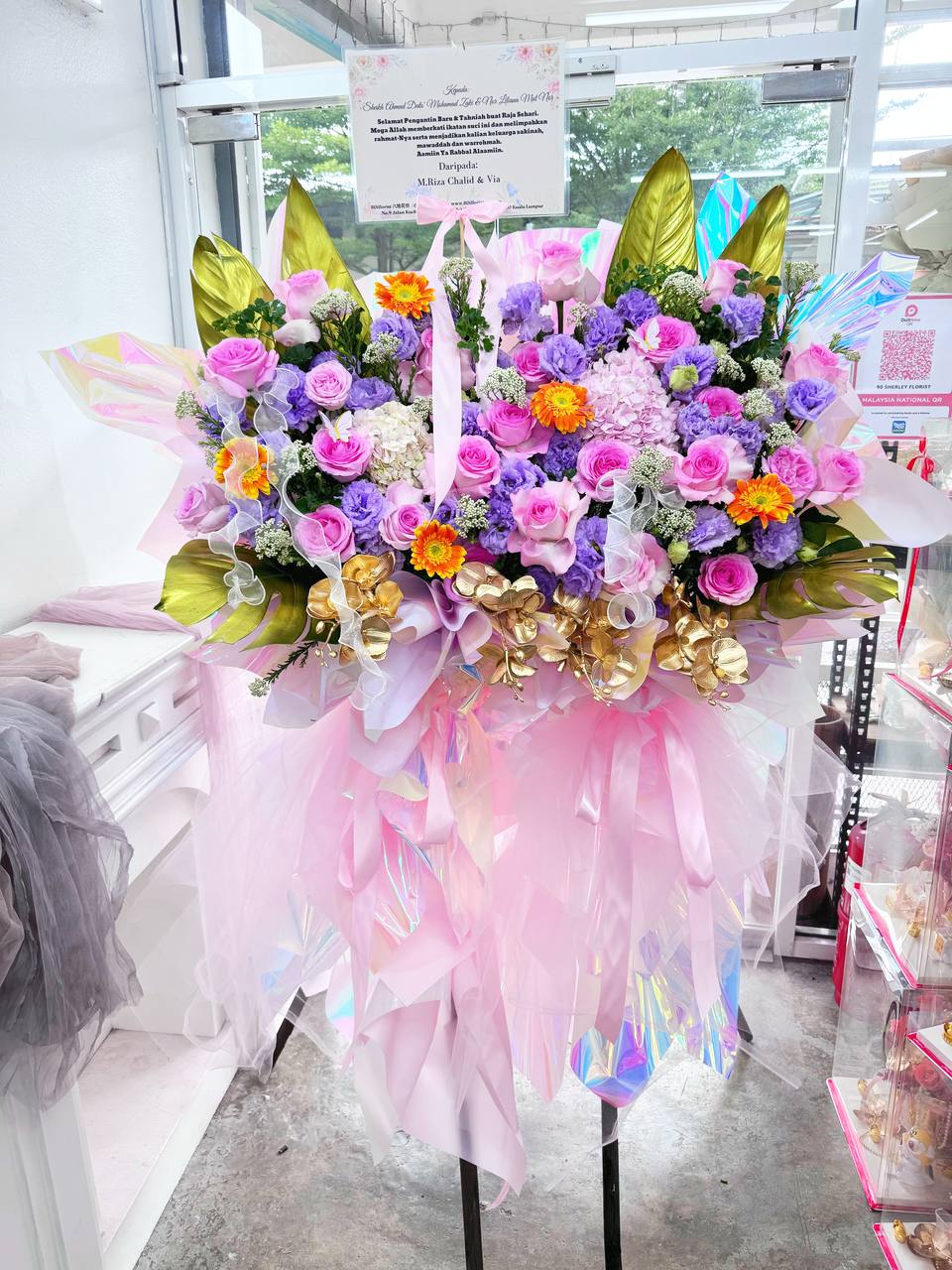 Flower Stand For Grand Opening - Kuchai Lama Florist