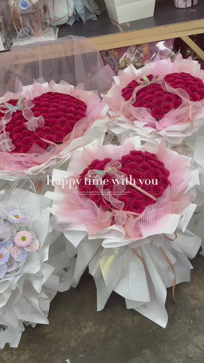 2025 Valentine Bouquet | Soap Flowers 香皂花 52 ｜V3