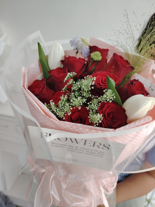 Valentine’s Day - Red Rose Flower Bouquet Delivery in KL