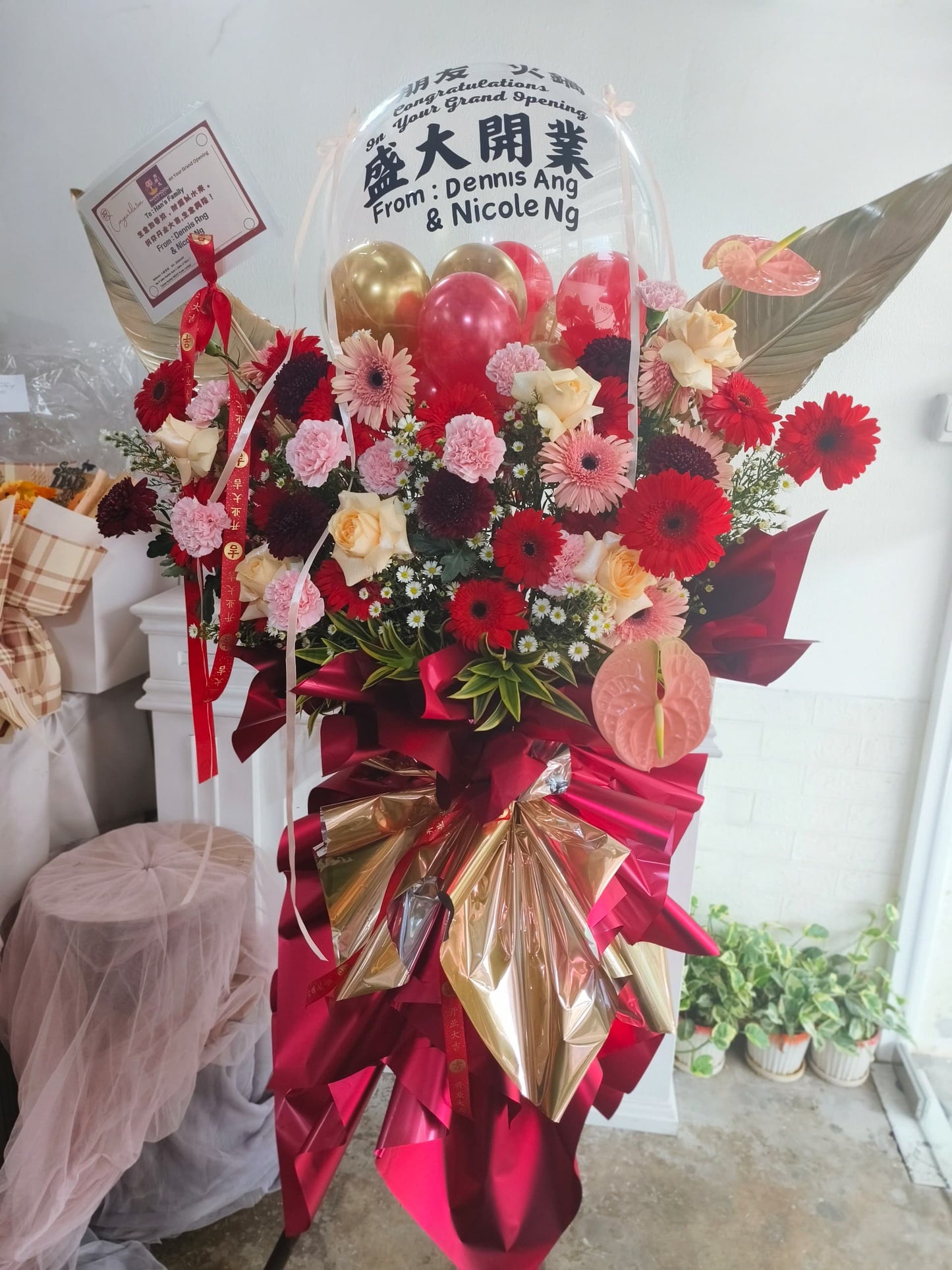 KL Selangor grand opening flower stands (j吉隆坡开张花篮)