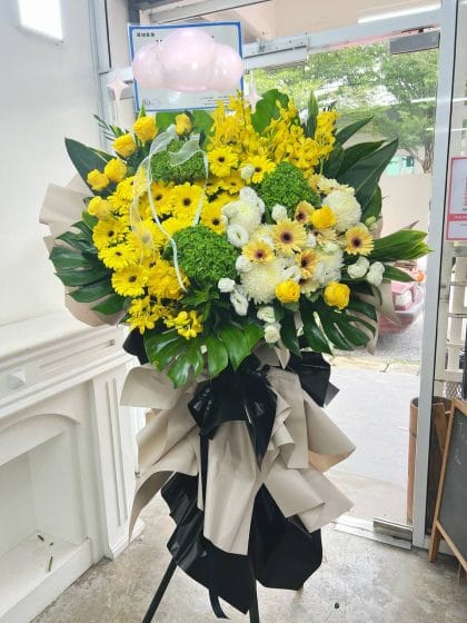 Sunlit Tribute Condolence Flower Stand - CW10