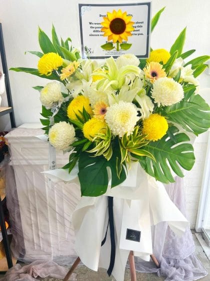KL Nirvana Condolences Flower Stand 吉隆坡往生花篮