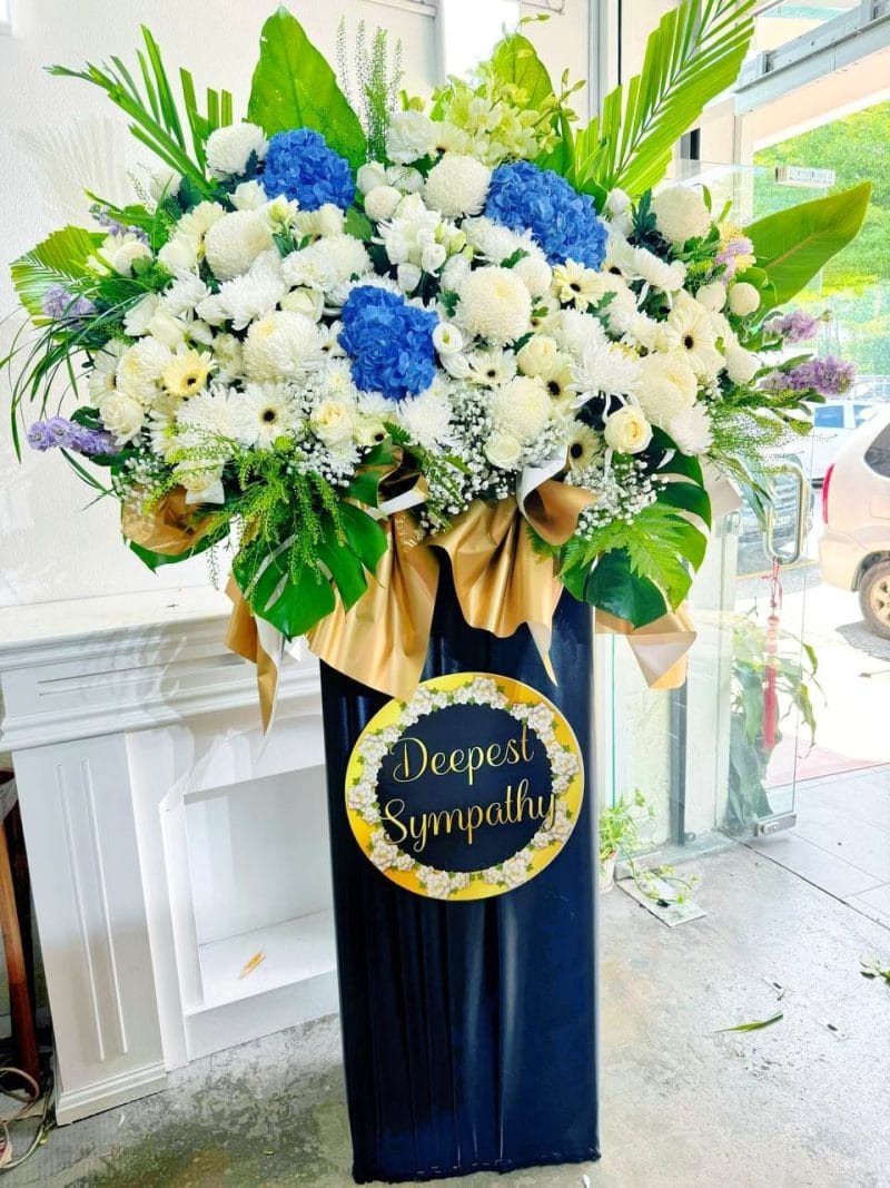 Premium Condolence Flower Box Stand | Xiao En Center, Cheras Delivery