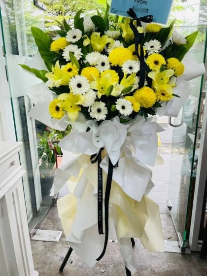 Condolence Flower Stand Delivery | Nirvana 2 Bukit Seputeh KL