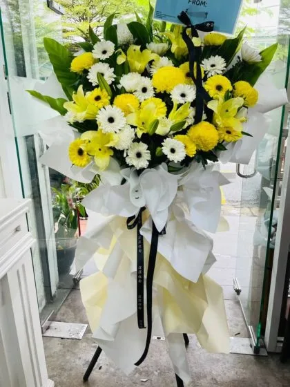 Condolence Flower Stand Delivery | Nirvana 2 Bukit Seputeh KL