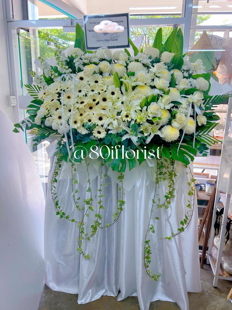 双箱子往生白事花篮 - KL吉隆坡花店