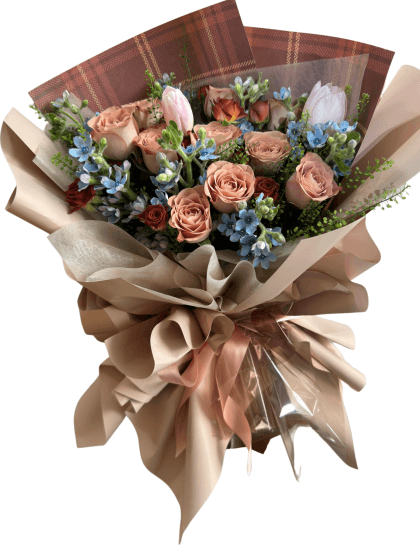 卡布奇诺花束系列 - 80iflorist 马来西亚吉隆坡花店