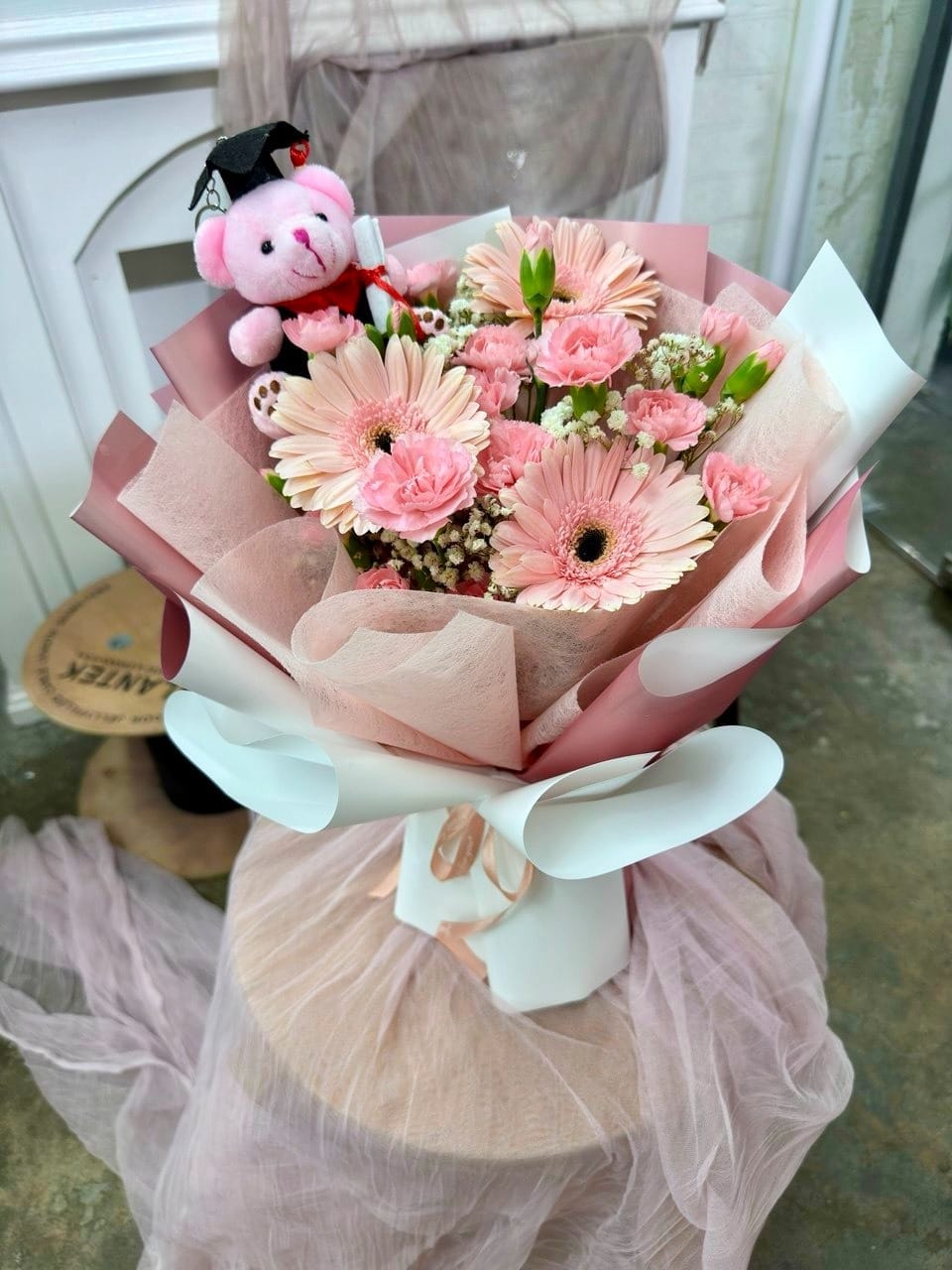 Secondary school graduation bouquet for her Bukit Jalil