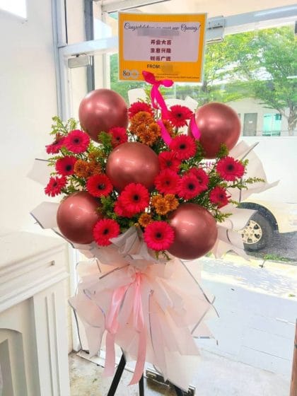 Grand opening flower stand by Kuchai Lama florist