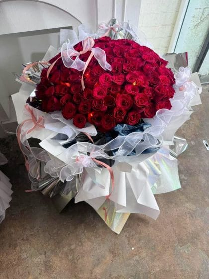 Premium Fresh Ecuador Rose Bouquet by Mont Kiara Florist with same-day delivery