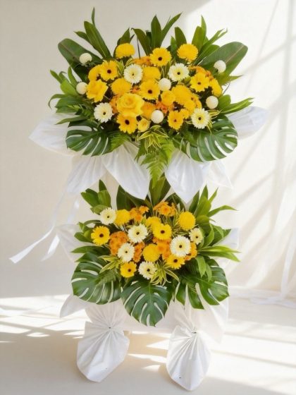 2-Tier Condolence Flower Stand - CW45