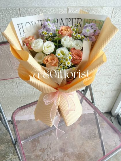 Fresh Cappuccino Rose Flower - Bandar Sri Damansara Florist
