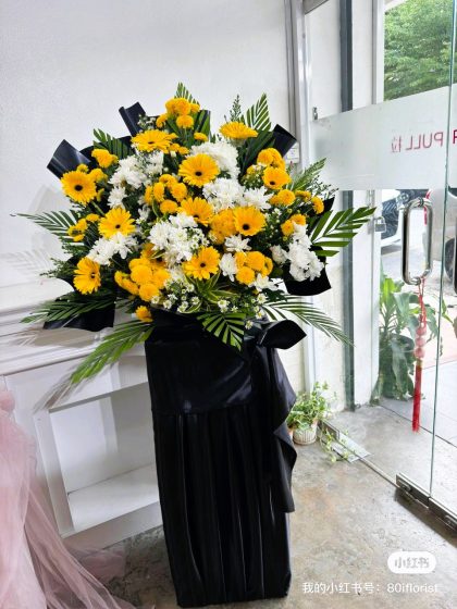 Funeral flower stand with same-day urgent delivery to Nirvana Sg Besi by KL florist