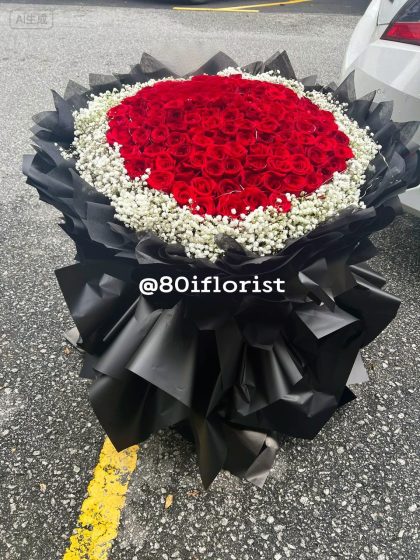 99 Fresh Premium Rose Flower - Desa Petaling Florist