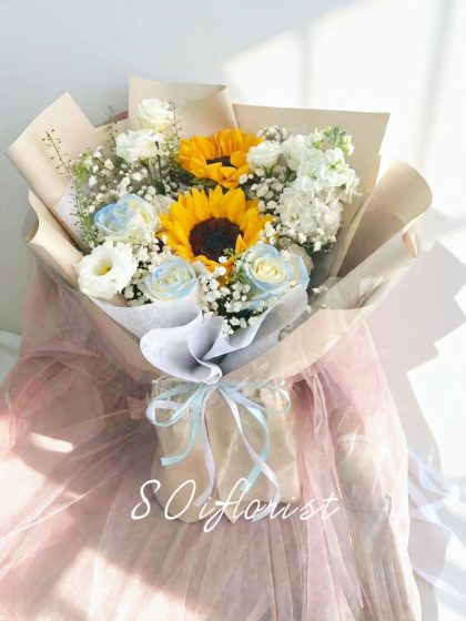 Fresh Rose & Sunshine Mixed Bouquet – RF52