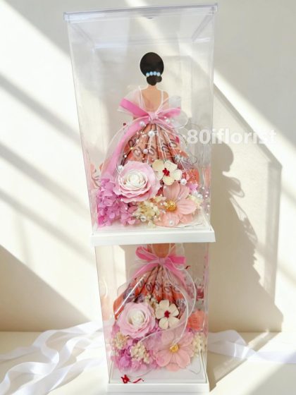 公主钱礼盒 Princess Money Bouquet Box - MB13 (Including RM50 Cash)