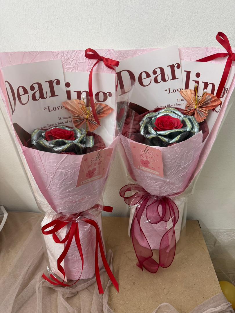 Dear Darling 玫瑰钱花款 MB14 - ( INCLUDING CASH RM 500) - Image 2